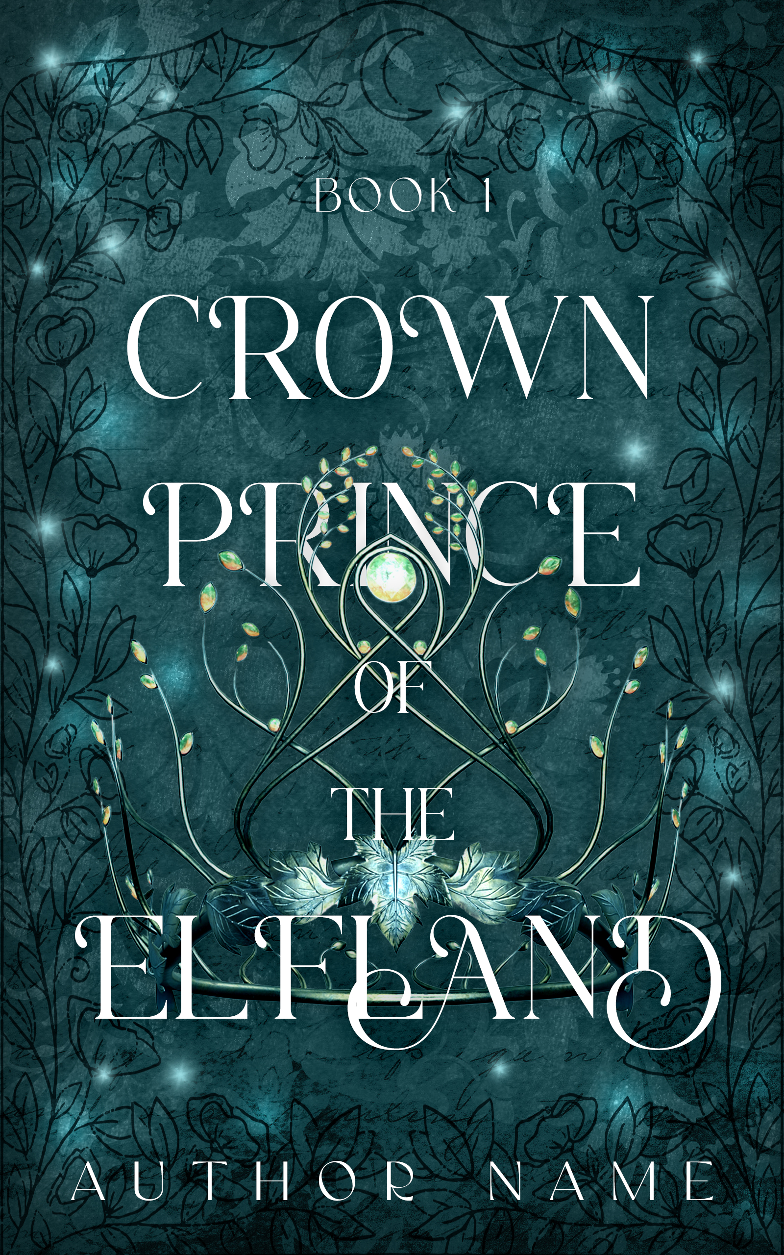 Fae prince book cover design.